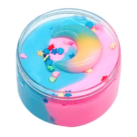 100ML Beautiful Color Mixing Cloud Slime Scented Stress Kids Toy