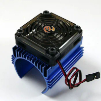 Hobbywing 1: 8 RC Car Motor Radiator + 5V Cooling Fan Assembly Suit For 4465 3665/3674 Motor