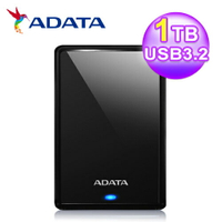 【ADATA 威剛】HV620S 1TB 2.5吋行動硬碟 黑色【三井3C】