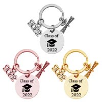 keychain diploma Dropshipping Metal Graduation Cap Diploma Keychain Accessories School Jewelry Gift for Students