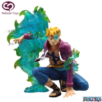 19.5cm One Piece Figure Marco Anime Figures Squatting Marco Figurine Statue Model Doll Collection Kids Toys Birthday Gifts