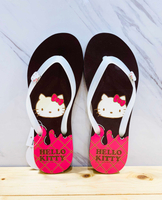 【震撼精品百貨】凱蒂貓_Hello Kitty~日本SANRIO三麗鷗 台灣授權夾腳拖鞋(巧克力)38~40號*16002