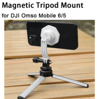 for Osmo Mobile 6/5 Magnetic tripod/OM 4 Ring Holder Adapter Compatible with MagSafe Smartphone Mount for phone14/13/12 Bracket