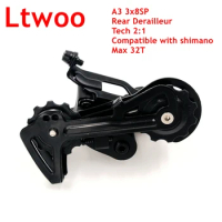 Ltwoo A3 Rear Derailleur 8 Speed Mountain Bicycle Parts Tech 2:1 Compatible With Shimano groupset 3x8 24V