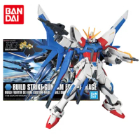 Bandai Genuine Gundam Model Kit Anime Figure HGBF 1/144 Build Strike Full Package Gunpla Anime Action Figure Toys for Children