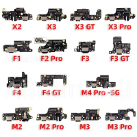 AiinAnt Dock USB Charger Mic Board Connector Charging Port Flex Cable For Xiaomi Poco F1 F2 F3 F4 M2 M3 M4 X2 X3 X4 Pro 4G 5G