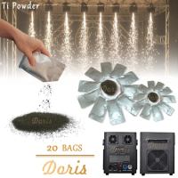 No Tax 20 Bags Ti Powder For Cold Spark Machine 600W/750W DMX Wedding Sparkler Machine Fountain Fireworks Machine
