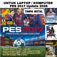 Flashdisk 32 GB Game PES 2017 UP 2026 lite, Smackdown, Basara, Digimon tanpa instal