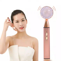 24k Gold Energy Beauty Bar LED Rose Quartz Facial Jade Roller Electric Vibrating Massage For Double Chin Reduce Face Lifting