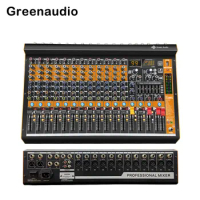 GAX-MV12 Professional audio mixer 12 channel with reverberation effect conference stage performance mixer bar audio DJ