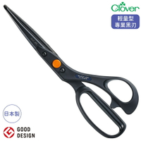 又敗家@日本製Clover可樂牌專業服裝設計黑刃24cm剪刀裁縫剪36-191(輕量型/刃物鋼+強化樹脂手柄)拼布剪洋裁剪縫紉剪立裁剪
