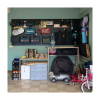 【撥撥的架子】單片 53x53cm 牆面洞洞板 壁掛電動工具架 收納壁板(洞洞板1片)
