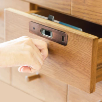 Fingerprint Drawer Lock Keyless Password Code Door Lock Mini Smart Electric Locker For Cabinet Wardrobe Cupboard Shoebox