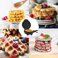 【COD 】Waffle Maker Toaster Square Wafel Electric Mini Waffles Machine Breakfast Egg Eggette Cake Ove