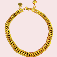 ANA // Gelang rantai lipan lapis emas lebar 7mm sangket padang