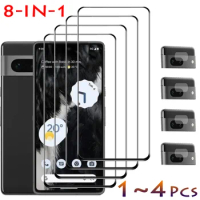 1~4Pcs,9H Tempered Glass For Google Pixel 7 Lens Film Pixel 6a Glass Google Pixel 6 Screen Protector Pixel7 Protective Glass