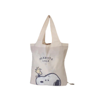 【Kamio】母親節禮物 SNOOPY 史努比 大容量硬底購物袋 M 史努比與胡士托