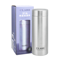 CLARE 316陶瓷全鋼保溫杯-300ml-不鏽鋼色-1入組