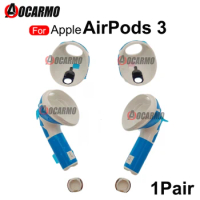 Aocarmo For Apple AirPods 3 Earphone Complete Housing Shell Bottom Charging Contact Point Full Set Case