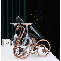 Home Red Wine Glass Rack Wine Cabinet Red Wine Rack Ornament Wine Decoration Inverted Wine Bottle Ra