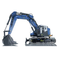 1/14 LESU Metal RC Shovel Aoue ET26L Hydraulic Assembled Radio Controlled Excavator GPS Digger Remote Control Model Toy THZH1326
