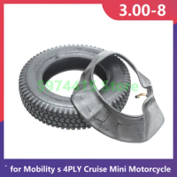 3.00-8 tire 300-8 Scooter Tyre &amp; Inner Tube for Mobility s 4PLY Cruise Mini Motorcycle