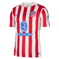 NIKE Men Soccer Atlético Madrid 2025/26 Stadium Home Dri-Fit Replica Jersey Pakaian Sepakbola Pria [
