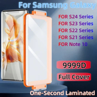 For Samsung Galaxy S24 S23 S22 S21 S20 NOTE 20 Ultra 10 Plus Explosion-proof Screen Protector Glass Protective with Install Kit