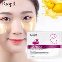 2023 eye Mango Vitamin C Hydrating Anti-Aging Eye Mask Skin Serum Gold Eye Patches Care Remove Wrinkle Dark Circle Puffiness
