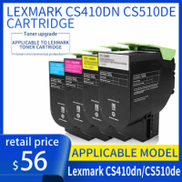 For Suitable for Lexmark cs310dn toner cartridge Lexmark cs410dn cs510de toner cartridge color laser printer toner cartridge
