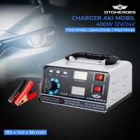 Charger Aki Mobil Motor Truck portable SUDAH LCD 400W 12V/24V 400Ah