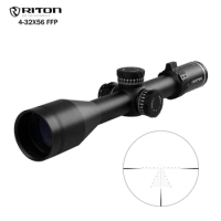 RITON 4-32x56 FFP Tactical Riflescope Optic Sight Side Wheel Parallax Hunting Scopes For Airsoft Gun