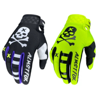 Almst Fox Skull Motorcycle Gloves for Bike ATV UTV High Quality Moto Cross Touch Screen Gloves Mens Mountain Bike Racing Gloves