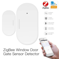 Tuya Zigbee Door Sensor Door Open/Closed Detector Home Alarm Security Protection Smart Life Control Via Alexa Google Smart Home