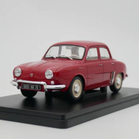 Diecast 1/24 Scale Dauphine 1961 Vintage Car Metal Alloy Car Model Collection Nostalgic Ornament Gift Toy