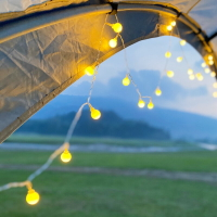 露營LED氛圍燈 戶外野營USB裝飾燈營地帳篷燈串露營氛圍布置電池燈LED小彩燈串燈『XY36174』