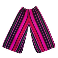 Celana Kulot Salur Jumbo Polyester Wanita Motif 1