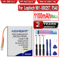 HSABAT 1100mAh 533-000074 Battery for Logitech 981-000257 F540 G930 981-000257