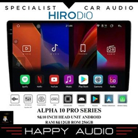Head unit Android 9&10 inch HIRODIO Alpha 10 Pro Series RAM 8&12GB ROM 256GB Apple Carplay Android A