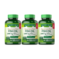 【Nature’s Truth 綠萃淨】TG型魚油檸檬味軟膠囊3瓶組(共375粒)