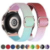 Braided Solo Loop For Samsung Galaxy watch 4/classic strap 46mm/42mm/active 2/Gear S3 bracelet 20mm/22mm Galaxy watch 3 Band