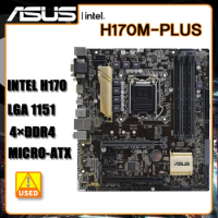 ASUS H170M-PLUS Motherboard LGA 1151Intel H170 DDR4 64GB Core i5-6400 cpu Core i3-7300 i7-6700K PCI-E 3.0 M.2 USB3.0 Micro ATX