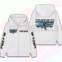 Jaket Hoodie Anak FF Elite BR Gank Versi AK Crono AK 2juta Free Nama / Jaket Resleting Anak Free Nam
