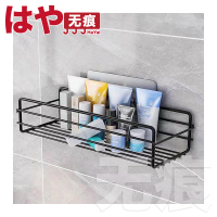 HaYai和雅 防水無痕系列 鐵藝浴室廚房強力置物收納架/長型