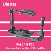 Ulanzi Falcam F22 F38 Camera Cage for Sony FX3 A7M4 Camera Protective Housing Frame with Cold Shoe 1/4 Screw