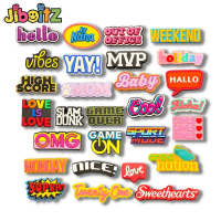 หัวเข็มขัดรองเท้า, จี้ไม้กางเขน Jibbitz, ตัวอักษรภาษาอังกฤษ, รองเท้าวาง, อุปกรณ์เสริม, รองเท้าแฟชั่น