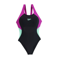 SPEEDO 女運動連身泳裝-泳裝 游泳 競賽 SD81294415751 黑紫綠