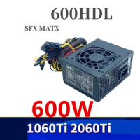 Original New PSU For Xindongli Mini SFX MATX 1060TI 2060TI 600W Switching Power Supply 600HDL HK300-41GP FSP450-60GHS