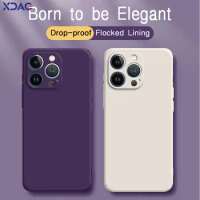 Original Square Liquid Silicone Covers for IPhone 11 12 13 14 Pro Max Plus Mini Cases IPhone11 11Pro 12Pro 13Pro 14Pro IPhone14
