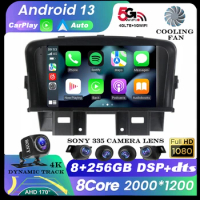 7" Android 13 Car Radio For Chevrolet Cruze 2008 - 2014 Multimedia Video Player GPS Navigation Built-in Carplay+Auto 360 Camera
